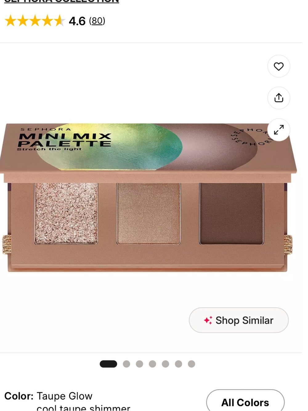 Sephora Taupe Glow Mini Mix Eyeshadow Trio